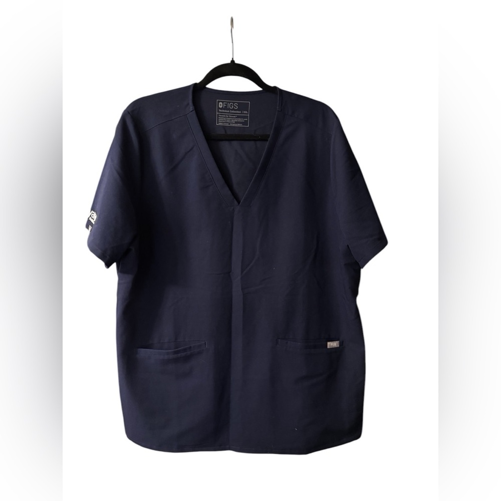 Figs Navy Blue Scrub Top • Size XXL